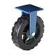 Сверхбольшегрузное обрезиненное колесо 300мм, максимальная нагрузка 1000 кг, неповоротное, шариковые подшипники - FHd 95